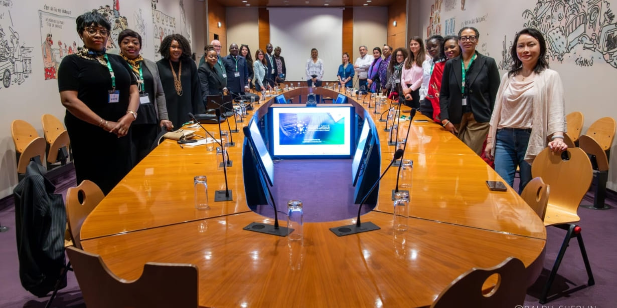 Conférence de presse Sommet Santé Europe-Afrique Hôtel de Ville, Paris, Avril 2025